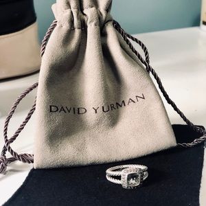 Petite Albion® Ring with Prasiolite and Diamonds